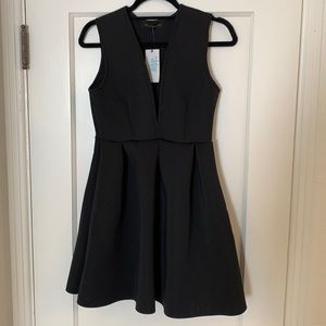 NWT The Vintage Shop black scuba mini dress
